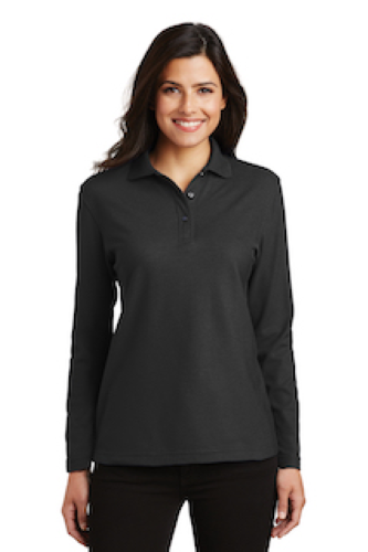 Port Authority Ladies Long Sleeve Silk Touch Polo