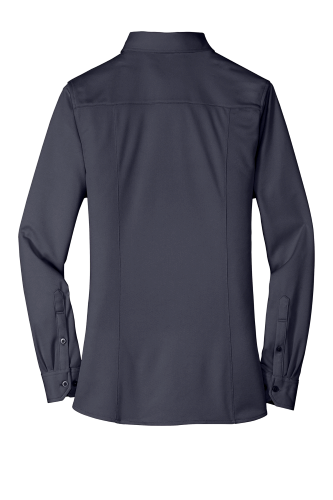 Back view of Port Authority Ladies Dimension Knit Dress Shirt
