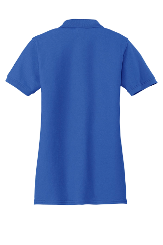 Back view of Port & Company Ladies 50/50 Pique Polo