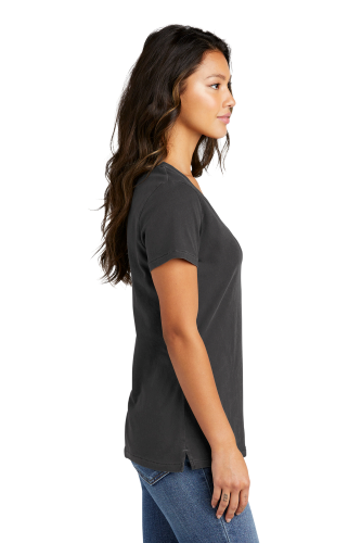 Left view of Port & Company Ladies Beach Wash Garment-Dyed V-Neck Tee LPC099V