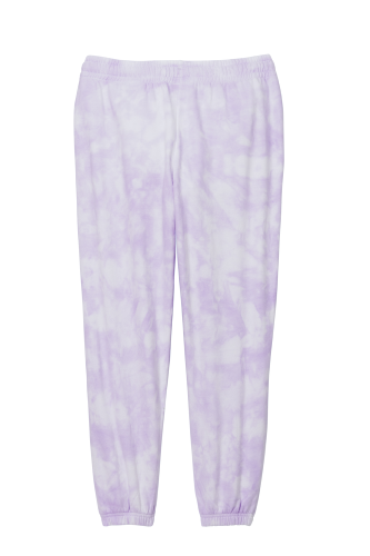 Back view of Port & Company Ladies Beach Wash Cloud Tie-Dye Sweatpant LPC140P