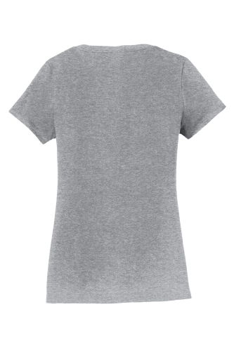 Back view of Port & Company Ladies Fan Favorite V-Neck Tee