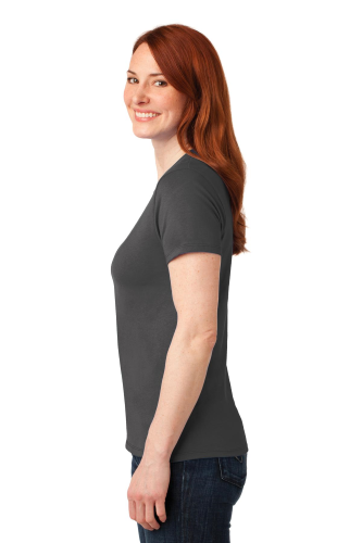Right view of Port & Company Ladies 50/50 Cotton/Poly T-Shirt