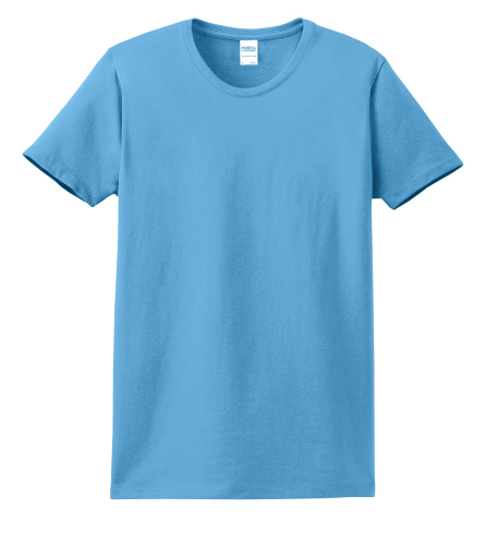 Port Company Ladies Essential T Shirt in Aquatic Blue