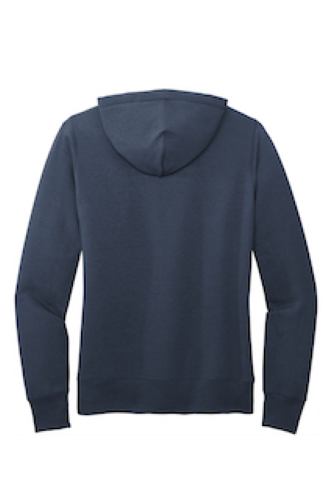 Back view of Port & Company Ladies Core Fleece Pullover Hooded Sweatshirt LPC78H