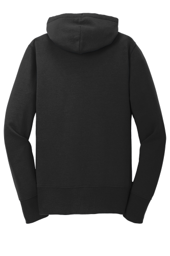 Back view of Port & Company Ladies Classic Full-Zip Hooded Sweatshirt