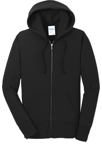 Port & Company Ladies Classic Full-Zip Hooded Sweatshirt