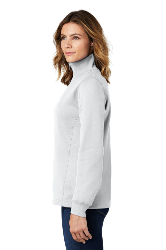 Left view of Sport-Tek Ladies 1/4-Zip Sweatshirt