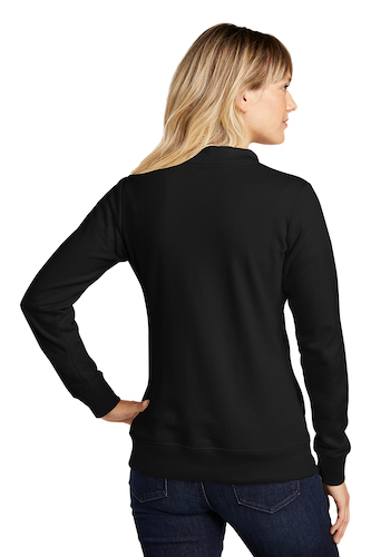 Back view of Sport-Tek Ladies Lightweight French Terry Bomber