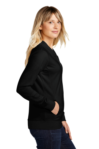 Left view of Sport-Tek Ladies Lightweight French Terry Bomber
