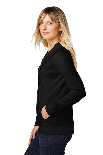 Right view of Sport-Tek Ladies Lightweight French Terry Bomber