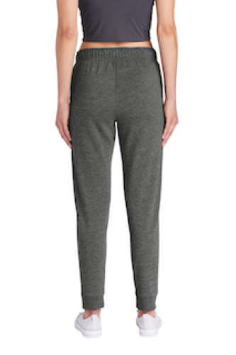 Back view of Ladies PosiCharge ® Tri-Blend Wicking Fleece Jogger