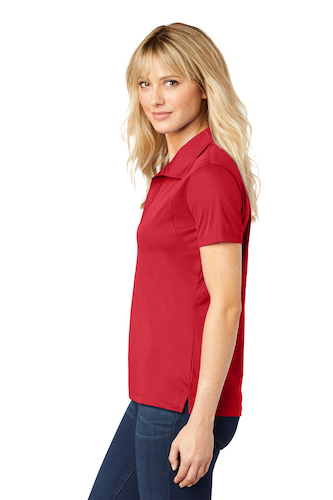 Left view of Sport-Tek Ladies Micropique Sport-Wick Polo