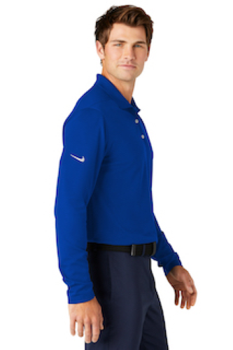 Right view of Nike Dri-FIT Micro Pique 2.0 Long Sleeve Polo NKDC2104
