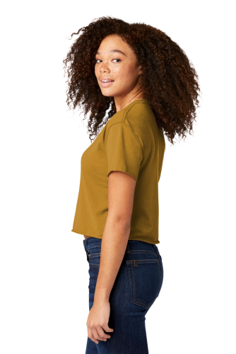 Right view of Next Level Women’s Festival Cali Crop Tee