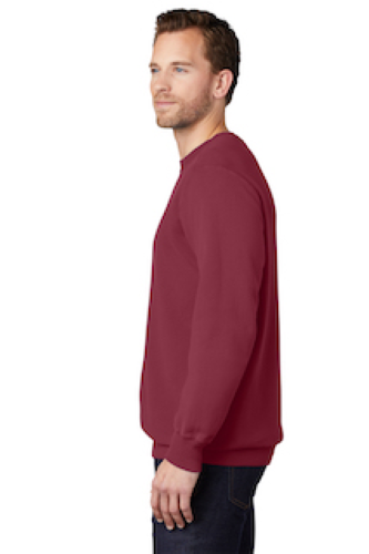 Right view of Port & Company Essential Pigment-Dyed Crewneck Sweatshirt