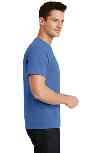 Left view of Port & Company Essential Pigment-Dyed Tee