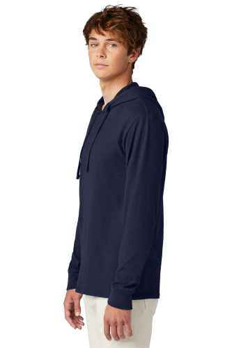 Left view of Port & Company Beach Wash Garment-Dyed Pullover Hooded Tee PC099H