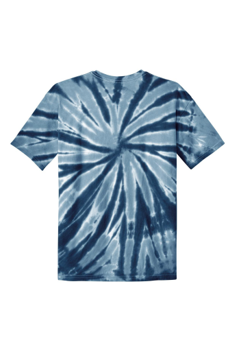 Back view of Port & Company Youth Essential Tie-Dye Tee