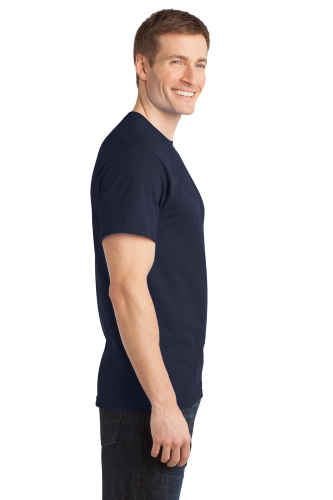 Left view of Port & Company Essential Ring Spun Cotton T-Shirt