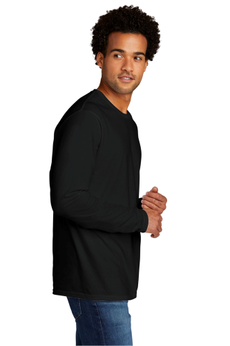 Left view of Port & Company Tri-Blend Long Sleeve Tee