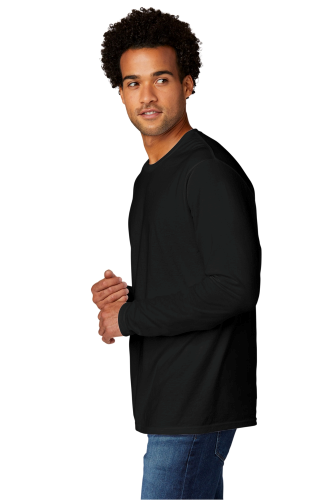 Right view of Port & Company Tri-Blend Long Sleeve Tee