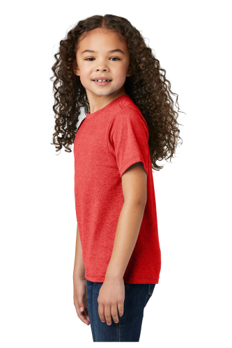 Left view of Port & Company Youth Tri-Blend Tee PC330Y