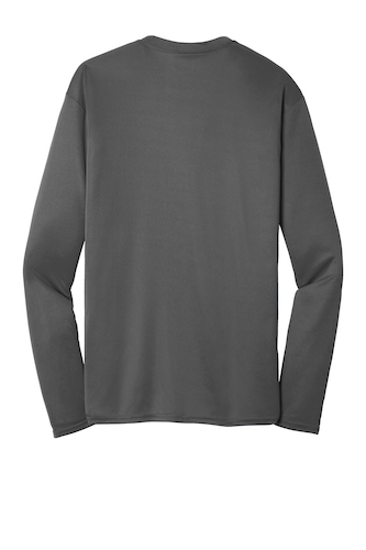 Back view of Port & Company Long Sleeve Performance Tee