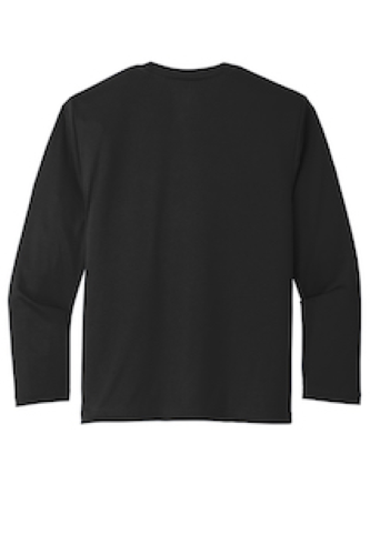 Back view of Port & Company ® Youth Long Sleeve Performance Tee