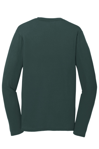 Back view of Port & Company Long Sleeve Essential Blended Performance Tee