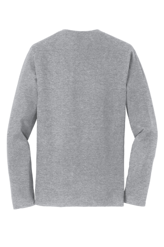 Back view of Port & Company Long Sleeve Fan Favorite Tee