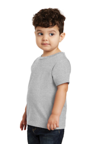 Left view of Port & Company Toddler Fan Favorite Tee