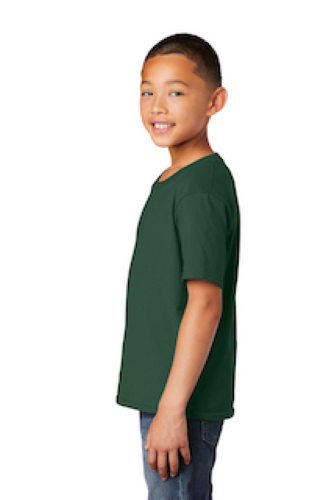 Right view of Port & Company Youth Fan Favorite Tee