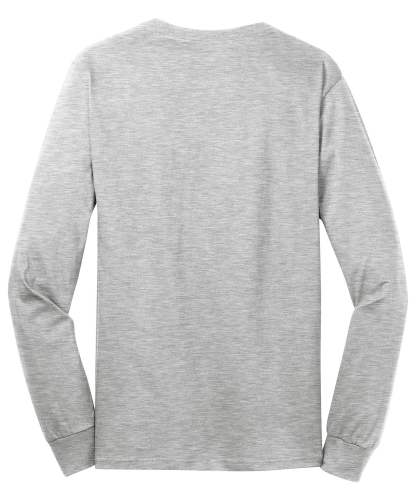 Back view of Port & Company Long Sleeve 5.4-oz. 100% Cotton T-Shirt