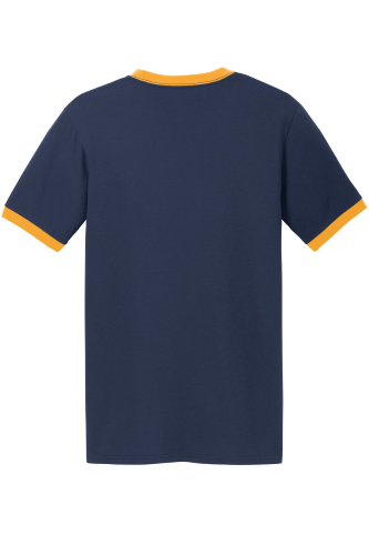 Back view of Port & Company 5.4-Oz 100% Cotton Ringer Tee