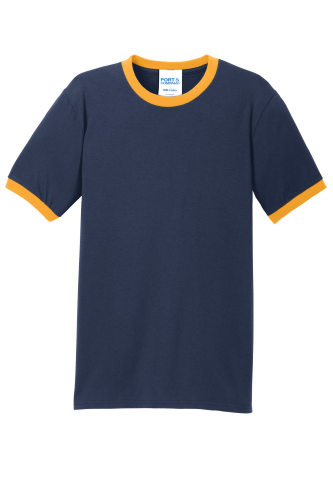 Port & Company 5.4-Oz 100% Cotton Ringer Tee