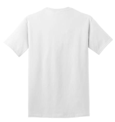 Back view of Port & Company Tall Core Cotton Tee
