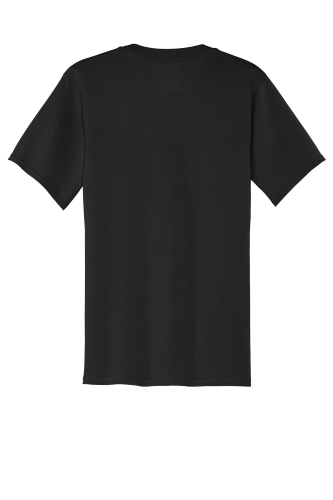 Back view of Port & Company 5.4-oz 100% Cotton V-Neck T-Shirt