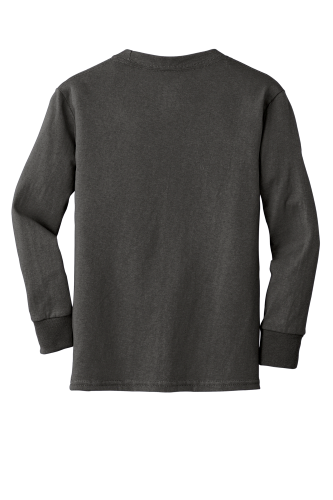 Back view of Youth Sachem Soccer Long Sleeve T-Shirt