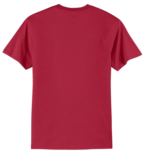 Back view of Port & Company 50/50 Cotton/Poly T-Shirt