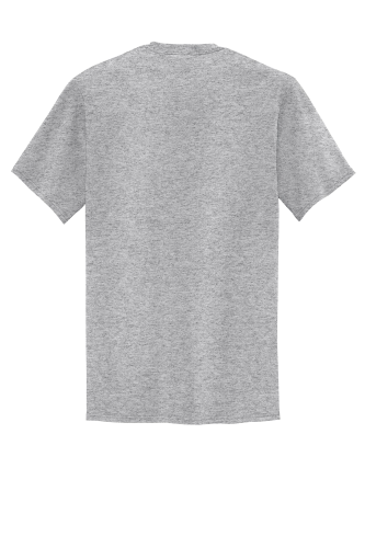 Back view of Port & Company Tall 50/50 Cotton/Poly T-Shirt with Pocket