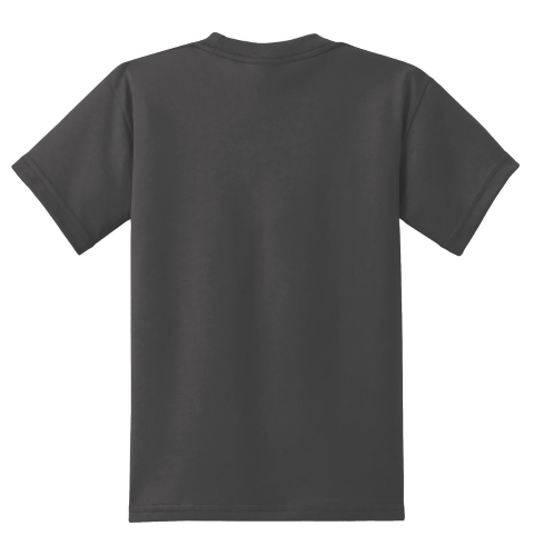 Back view of Port & Company Youth 50/50 Cotton/Poly T-Shirt