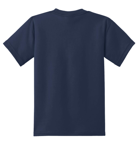 Back view of Port & Company Youth 50/50 Cotton/Poly T-Shirt