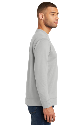 Left view of Port & Company Performance Fleece Crewneck Sweatshirt