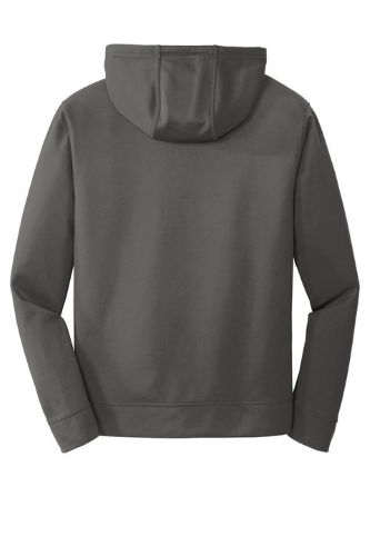 Back view of Port & Company Performance Fleece Pullover Hooded Sweatshirt