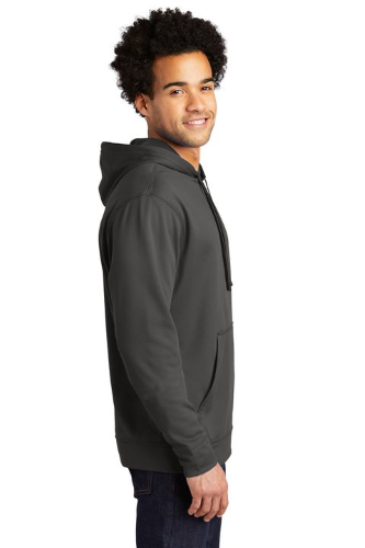 Left view of Port & Company Performance Fleece Pullover Hooded Sweatshirt