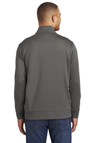 Back view of Port & Company Performance Fleece 1/4-Zip Pullover Sweatshirt