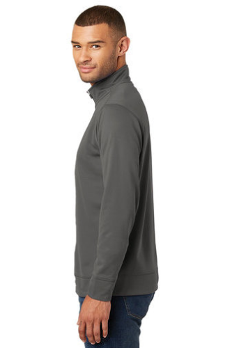 Left view of Port & Company Performance Fleece 1/4-Zip Pullover Sweatshirt
