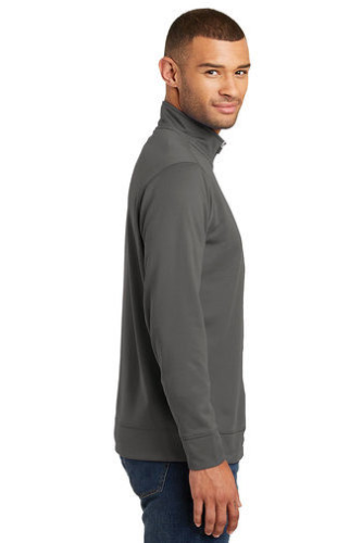 Right view of Port & Company Performance Fleece 1/4-Zip Pullover Sweatshirt