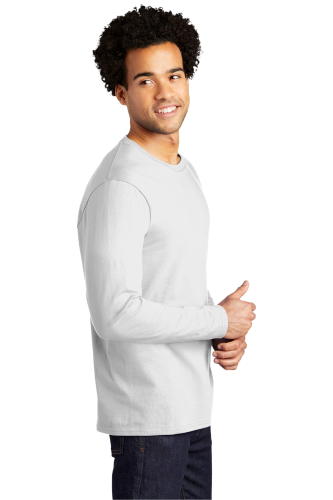 Left view of Port & Company Long Sleeve Bouncer Tee PC600LS
